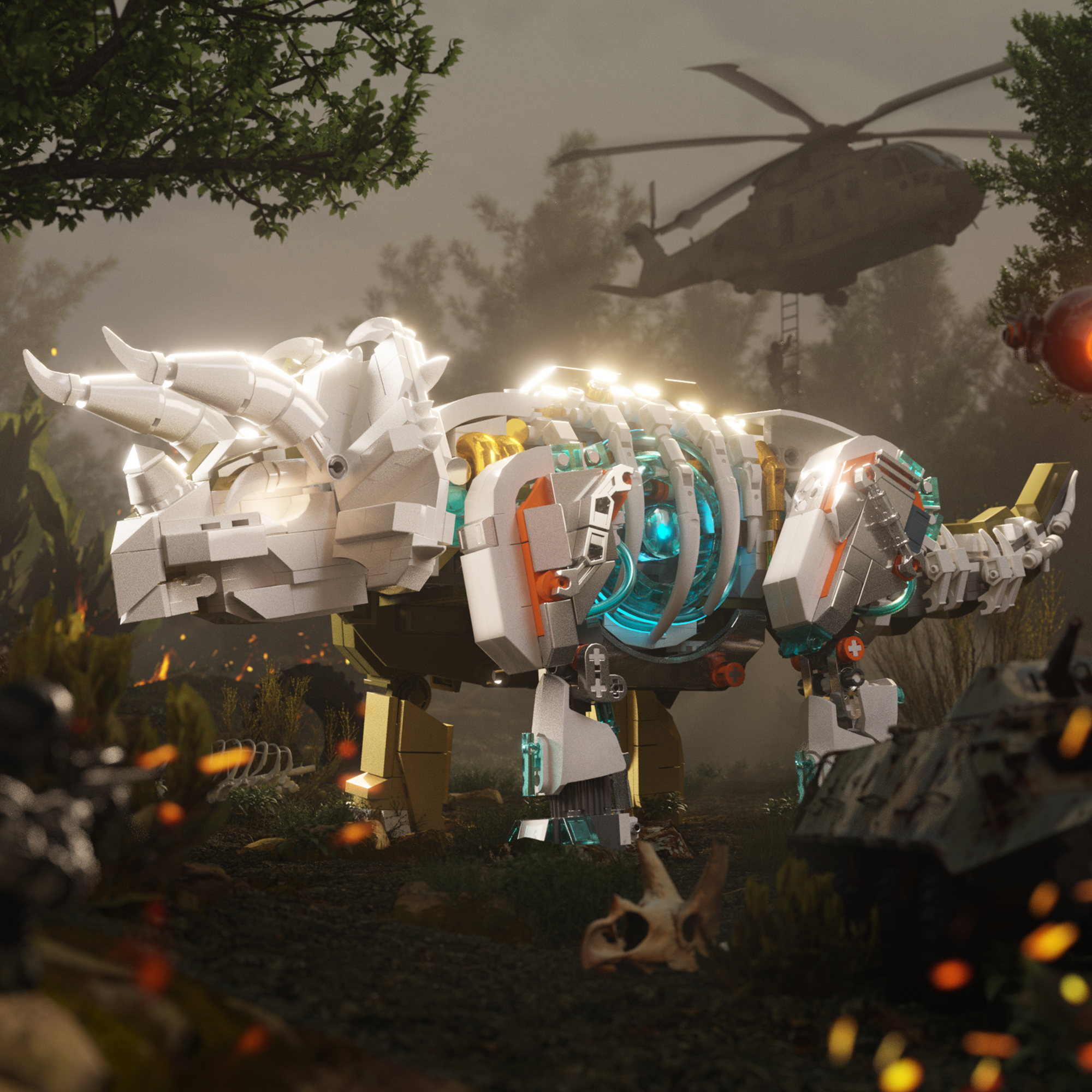 Mecha Dino Triceratops